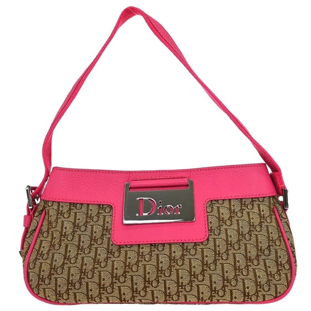 Christian Dior Beige Pink Street Chic Trotter Handbag CM1005 125611